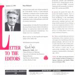 Letter to the Editors, 1994